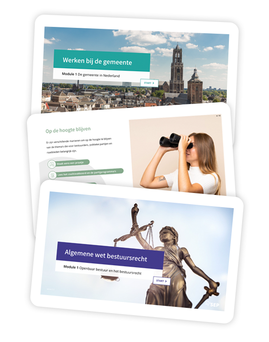 E-leanring slides Digitaal leren voor elke ambtenaar