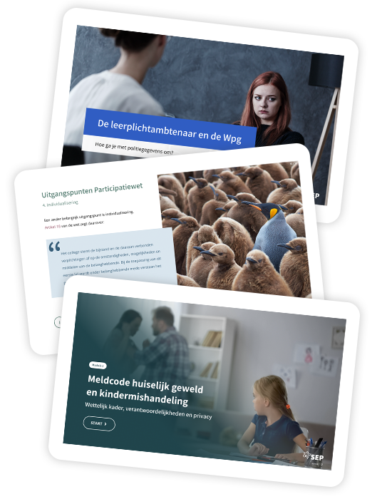 E-learning slides Sociaal domein